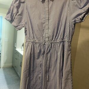 Striped Short Sleeve Dress